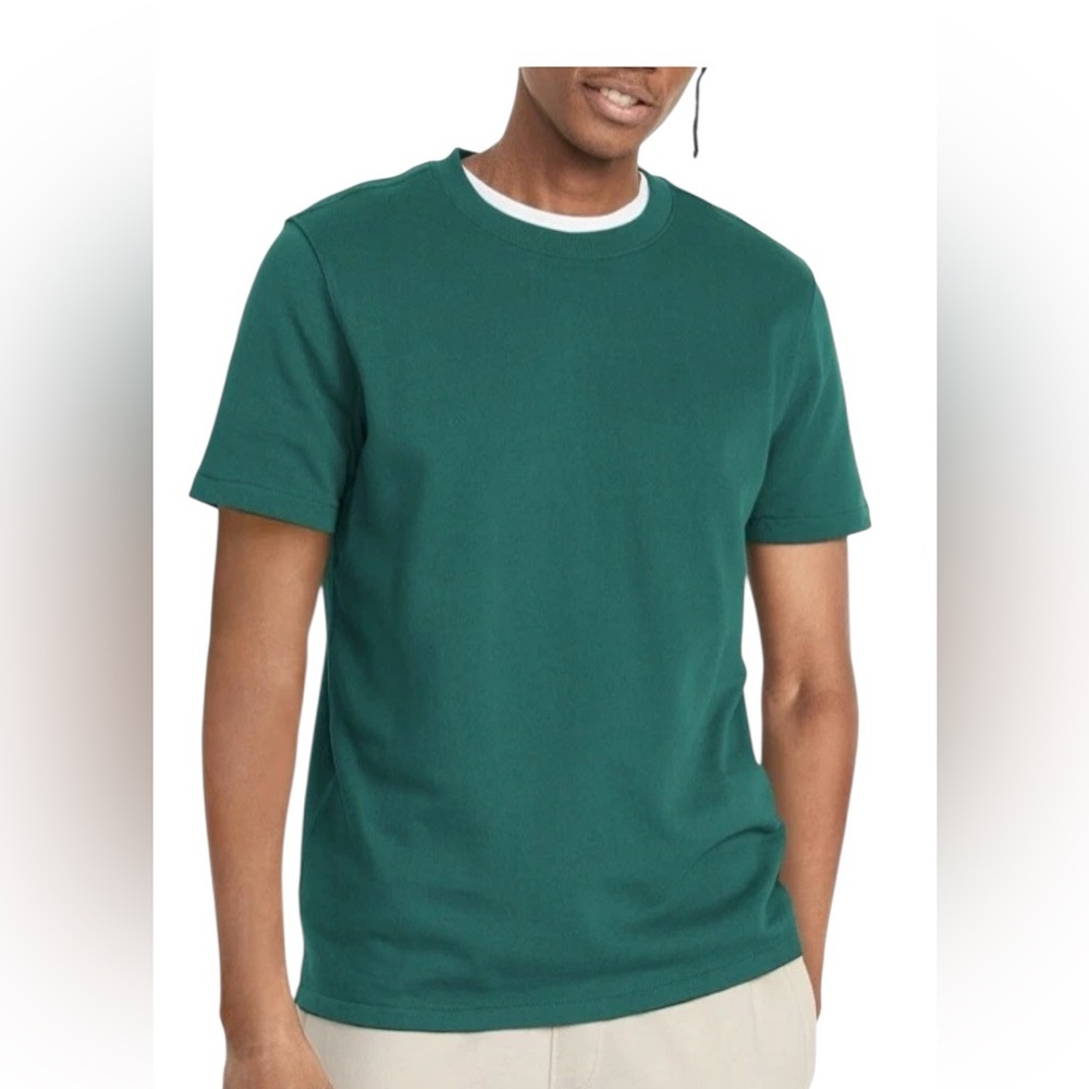 Old Navy-French Terry Short-Sleeve Sweatshirt-Men’s: Small-Color: Green-NEW!!